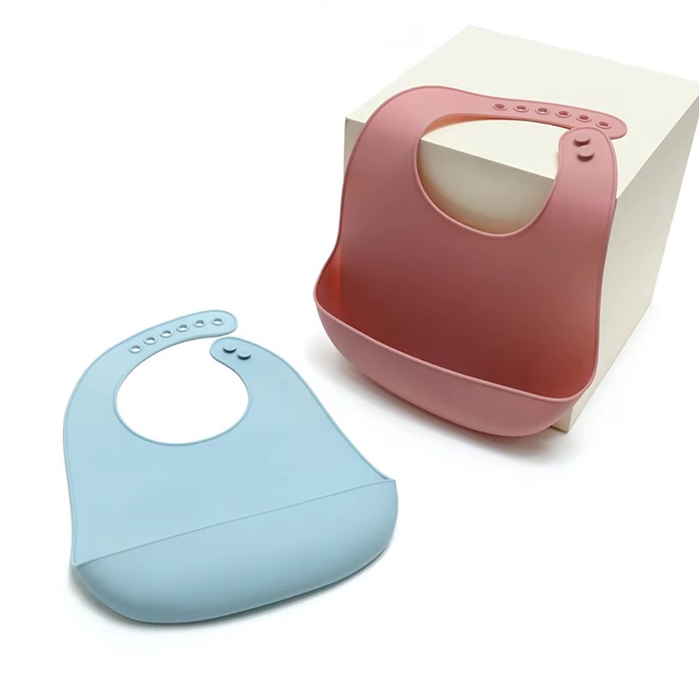 Waterproof Baby Bibs Silicone - 1Pcs Food Grade Silicone Baby Eating