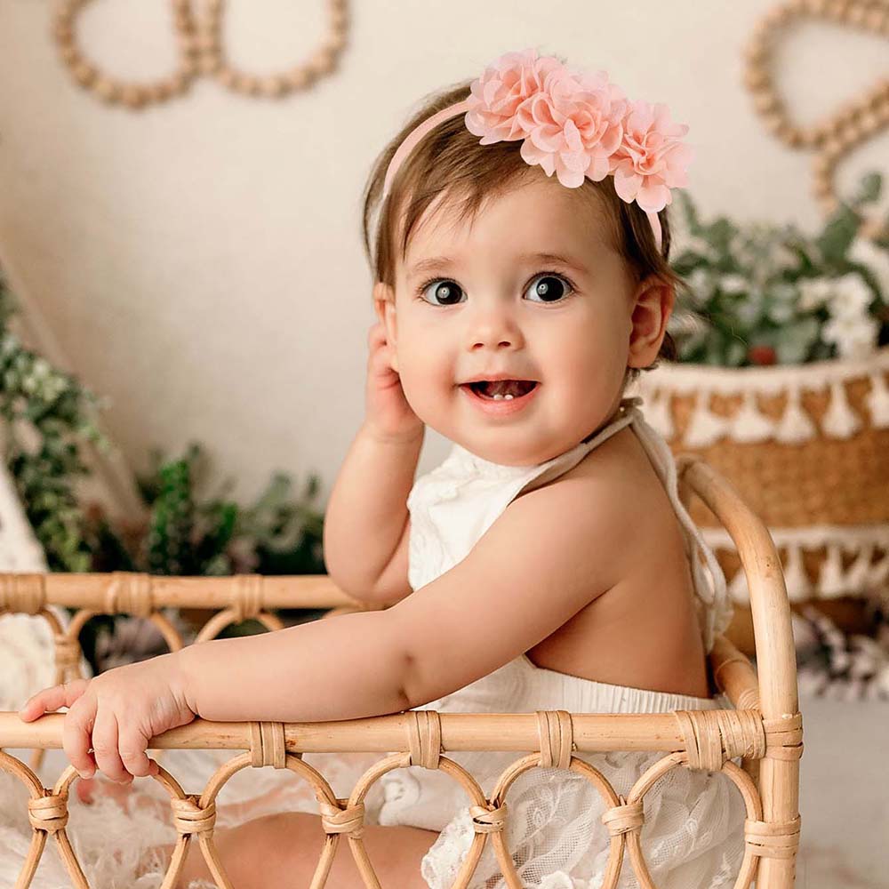 3Pcs Chiffon Flower Headbands  - Baby Gear 评论和价格