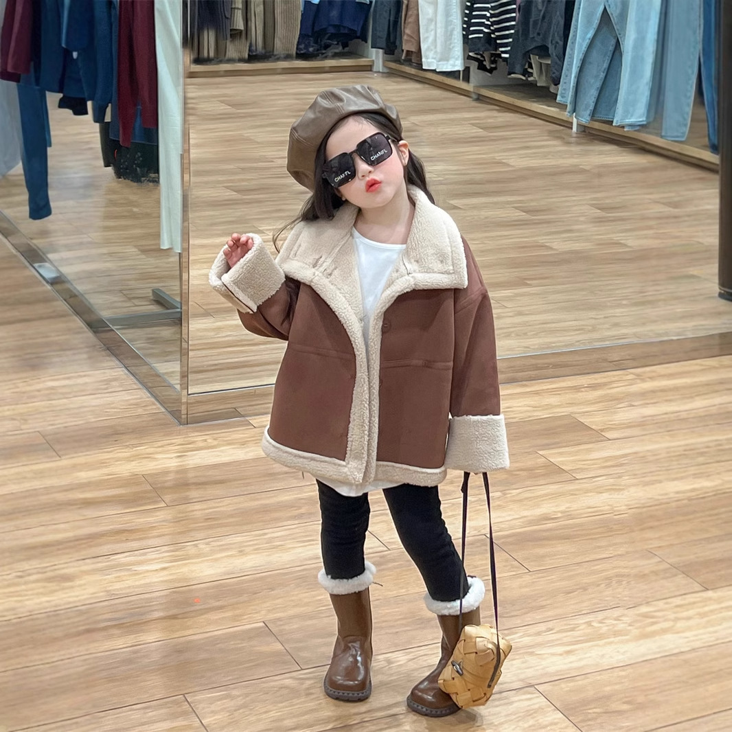Toddler Boys Suede Jacket Girl - Toddler Boy Winter Fleece Jacket 评论和价格