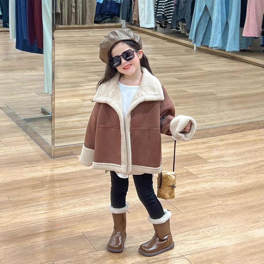Toddler Boys Suede Jacket Girl - Toddler Boy Winter Fleece Jacket 评论和价格