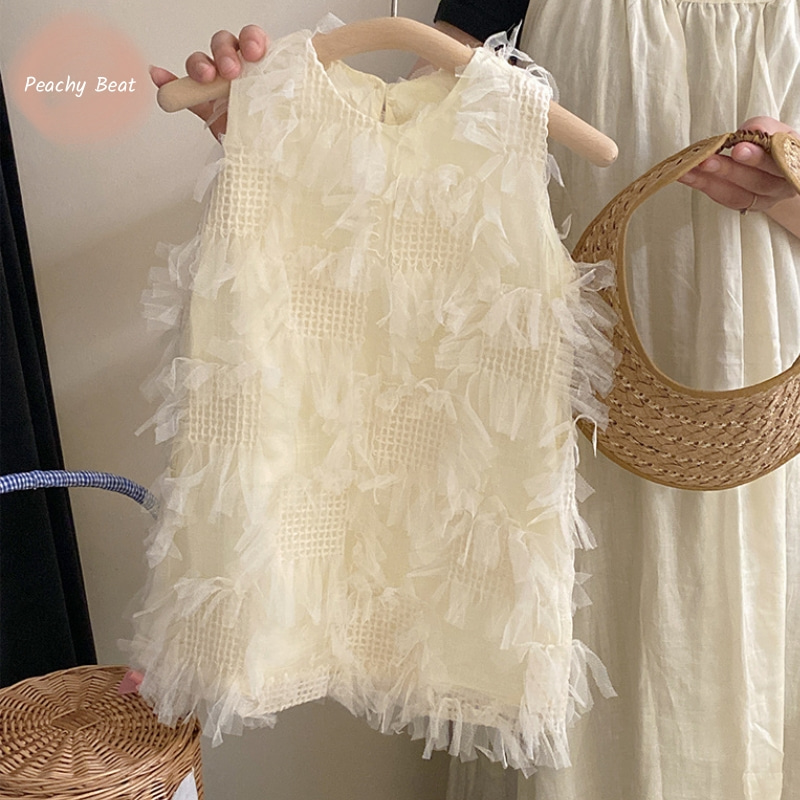 Baby Girl Princess Cotton High - Toddler Girl Tulle Party Dress 评论和价格