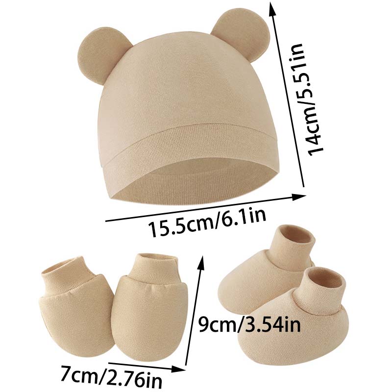 2026 Baby Hat Glove Socks Newb - Infant Beanie Hat With Ears 评论和价格