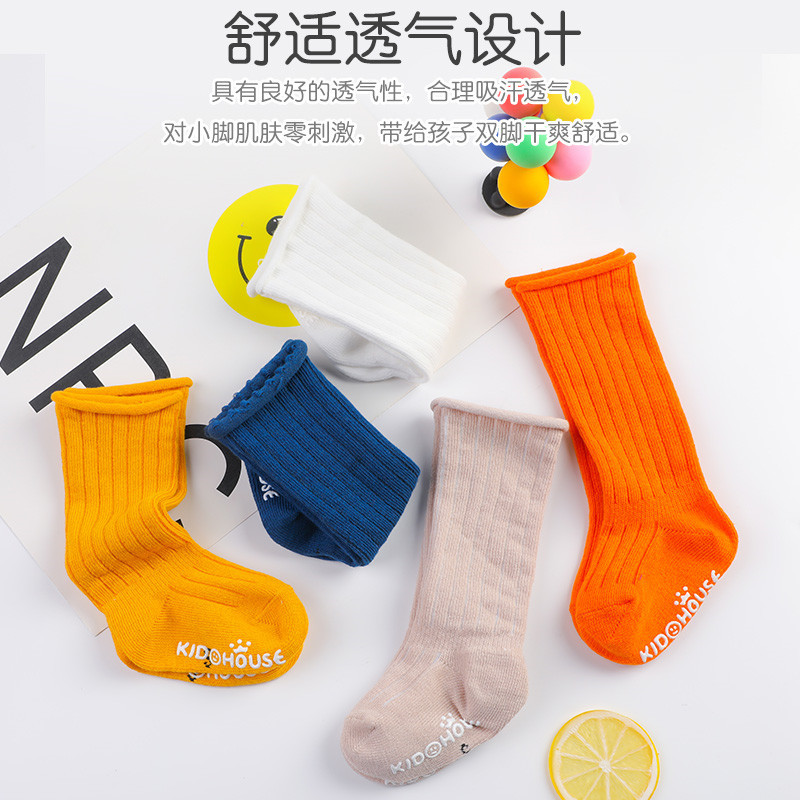 5 Pairs/Lot Baby Socks Spring  - Unisex Baby Socks Non Slip 评论和价格