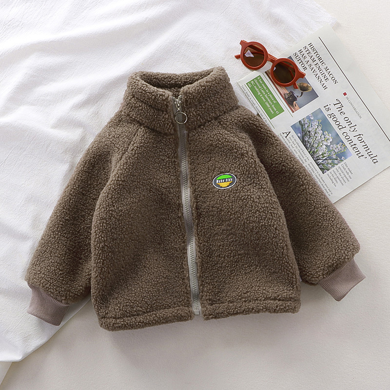 Children's Plush Jacket Winter - Toddler Boy Winter Fleece Jacket 评论和价格