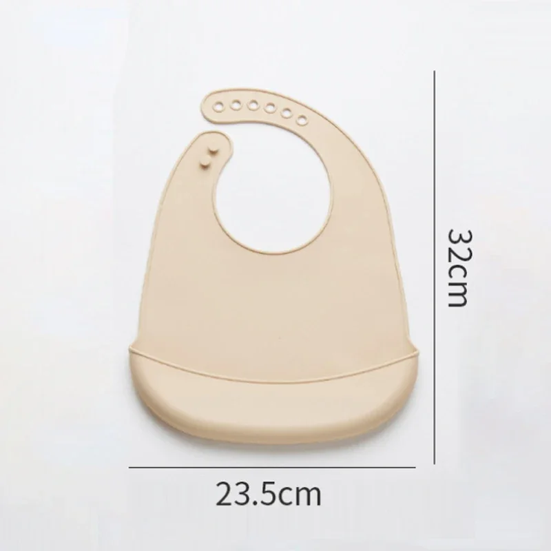 1Pcs Food Grade Silicone Baby  - Waterproof Baby Bibs Silicone 评论和价格