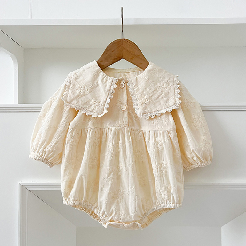 Spring Girls Sweet Princess On - Newborn Baby Girl Romper Floral 评论和价格
