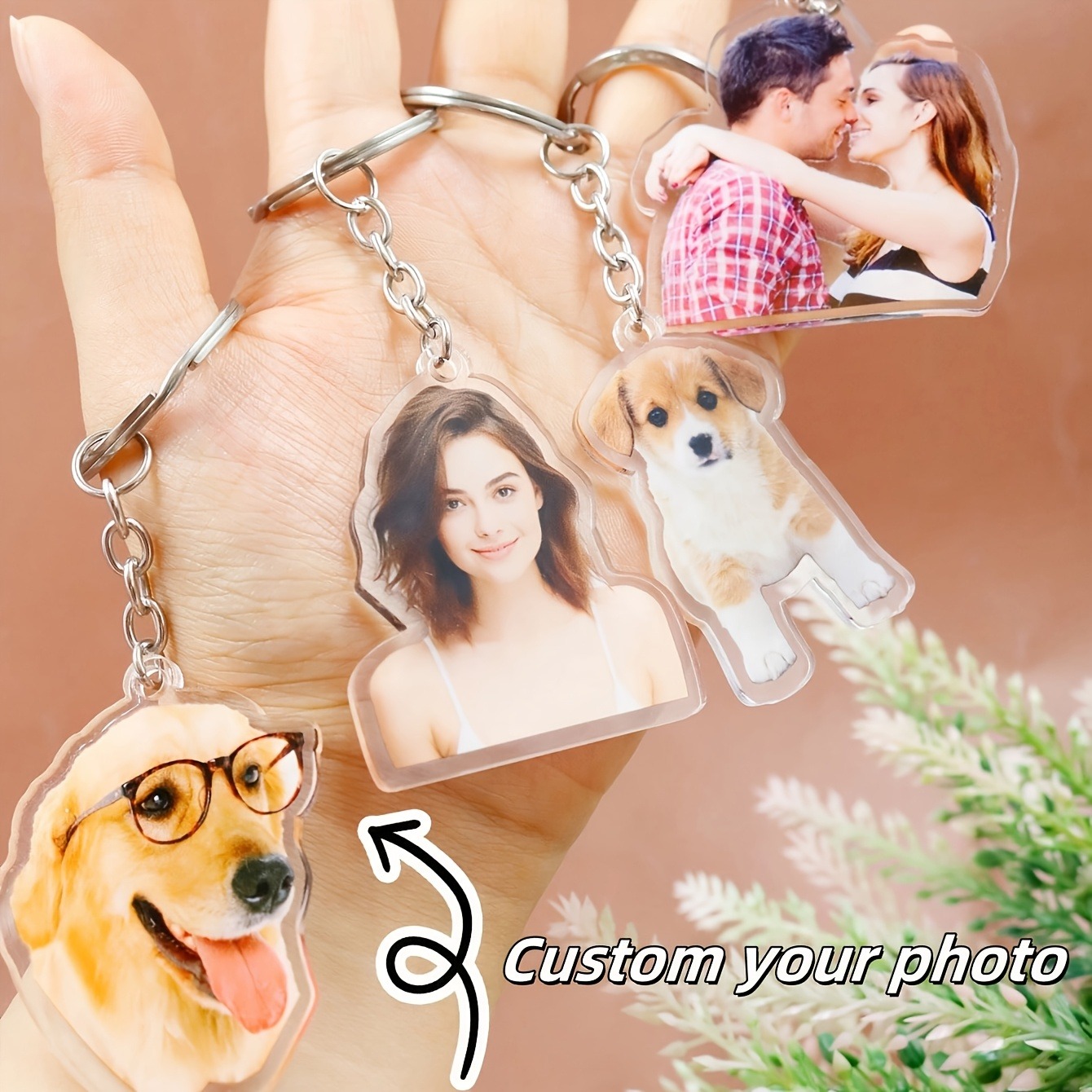 1 Custom Photo Acrylic Keychai - Baby Gear 评论和价格